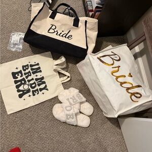 Bride Tote and Accessories Set